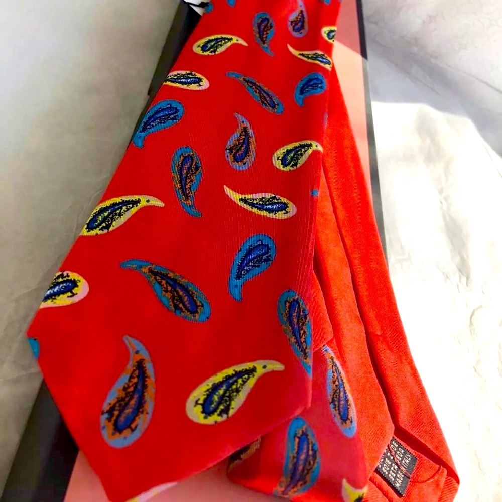 🎁HOLIDAY 26🔥RARE SENSATIONAL🎁🆕💯AUTHENTIC THOMAS PINK VIBRANT MULTI TANGERIN TIE🔥